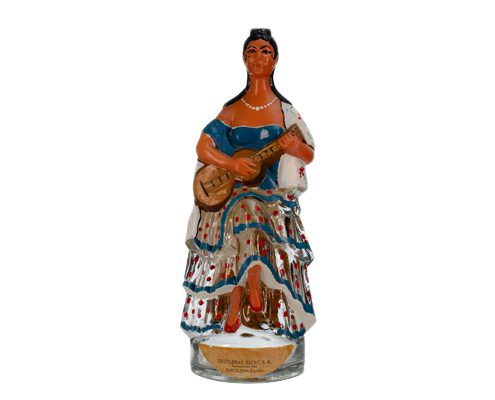 Фигурная бутылка «Девушка с гитарой фламенко». Испания. XX век.