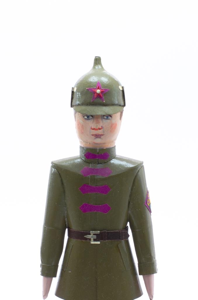 Роспись лица солдатика «Красноармеец. Сухопутные войска»
