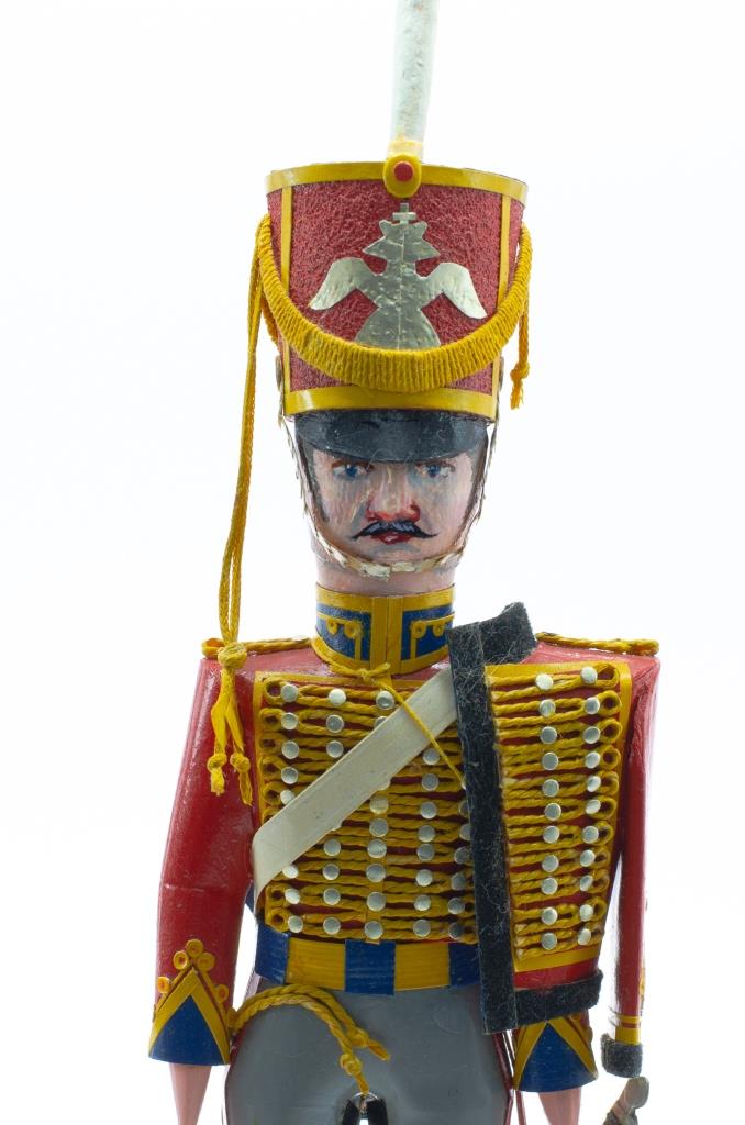 Роспись лица солдатика «Рядовой. Гусарский полк»